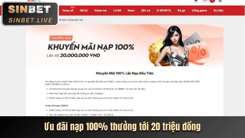 Các phương thức nạp tiền tại KV999